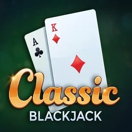 Classic Blackjack online game logo by Red Tiger Gaming on slotsgemcasinos.eu