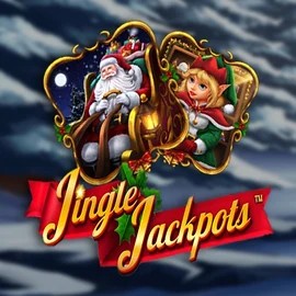Jingle Jackpots online game logo by Dragon Gaming on slotsgemcasinos.eu
