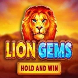Lion Gems Hold and Win slot logo by Playson at SlotsGem CasinoLion Gems Hold and Win