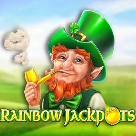 Rainbow Jackpots logo by Red Tiger Gaming at SlotsGem Casino