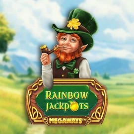 Jackpots logo of Rainbow Jackpots Megaways from Red Tiger Gaming at SlotsGem Casino